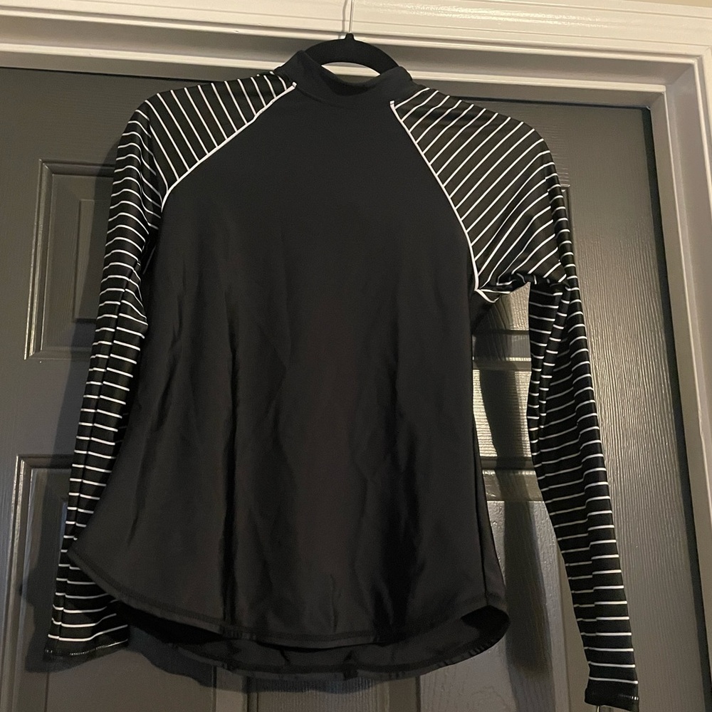 All in Motion Women’s Rashguard Swim Long Sleeve Top Size Medium 8-10 UPF 50+